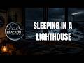 Sleeping in a Lighthouse by the Sea | Ocean Waves, Coastal Wind & Black Screen Sleep Sounds 10 Hours