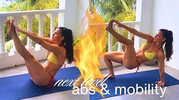 V-Up Abs to Crab Toe Touch Combo 🔥 KILLER ABS & MOBILITY Combo You Can Do Anywhere | No Equipment