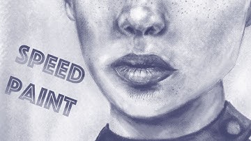 Charcoal Portrait with Bob -- Digital Speedpaint [Photoshop CC]