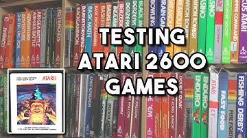 ATARI 2600 Game Cartridge Testing including WIZARD Prototype