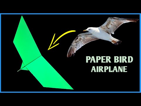 Paper Plane Flying Like A Bird | How to make good paper airplanes