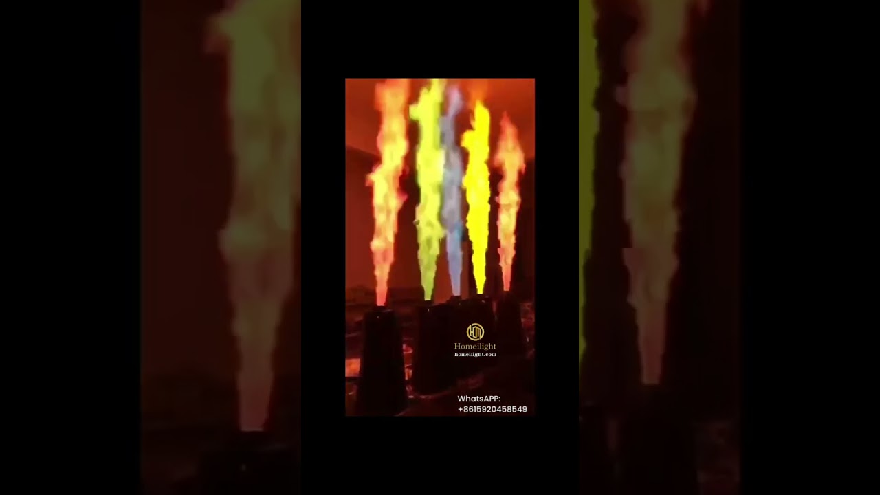 Oh my God ! It’s on fire !!!!!Fire machine fire effect for stage safe effect machine  events stage