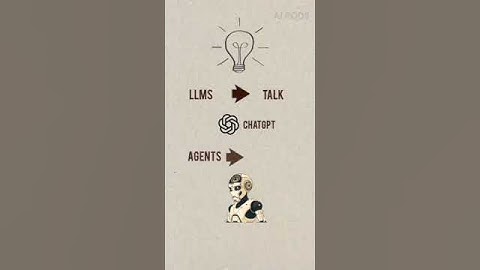 LLMs vs AI Agents Explained Simply #ai #aiagents #aiagent  #agenticai
