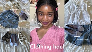 Shopping haul/Try on: Pinterest inspired outfits, girly outfits, School girl fits, balletcore