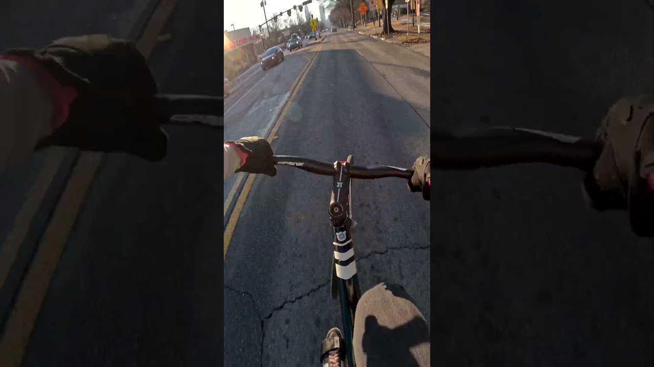 Snow Day Wheelies on the Fixed Gear