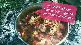 Köyde odun ateşinde eşimden muhteşem Van tava tarifi 👍