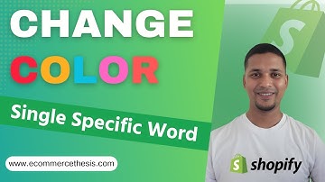 How To Change Color For A Single Specific Word In Heading On Shopify ✅ Easy & Fast