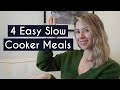 4 SLOW COOKER RECIPES | EASY SLOW COOKER MEALS | Kerry Whelpdale