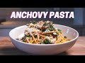 ANCHOVY PASTA | Spaghetti with Broccolini, Anchovies, and Breadcrumbs