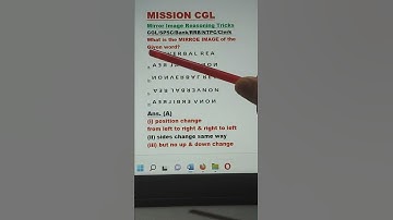 Mirror Image Short Tricks Non-Verbal Reasoning CGL/SPSC/RRB/NTPC/CLERK Group D, #shorts #shorts feed