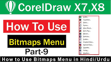 How to Use Creative effect from bitmaps menu in coreldraw X7 in Hindi