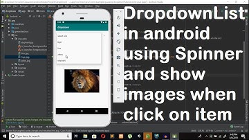 Dropdown list in android using spinner and show image when click on it !!  Android Tutorials ...