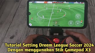 Cara Main Dream League Soccer 2024 (DLS) ||  Joystick Gamepad X3 di Mobile screenshot 4