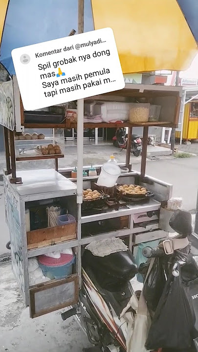 Gerobak TAKOYAKI untuk sepeda motor #takoyaki #bakuljalanan #shortvideo #takoyakiviral #enak