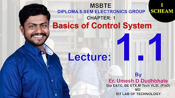 CONTROL SYSTEM AND PLC # CHAPTER 1 : Basics Of Control System | Lecture 1.1