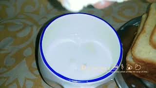 modern FRUITY anytime tasty treat with fruits bits eating with MILK #food