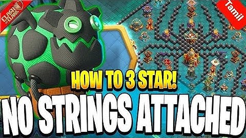 Easily 3 Star No Strings Attached Challenge in Clash Of Clans || coc new event attack #coctamil