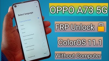 OPPO A73 Frp Bypass Without Pc | Oppo A73 5G Google Account Lock Remove Android 11 | 100% Ok