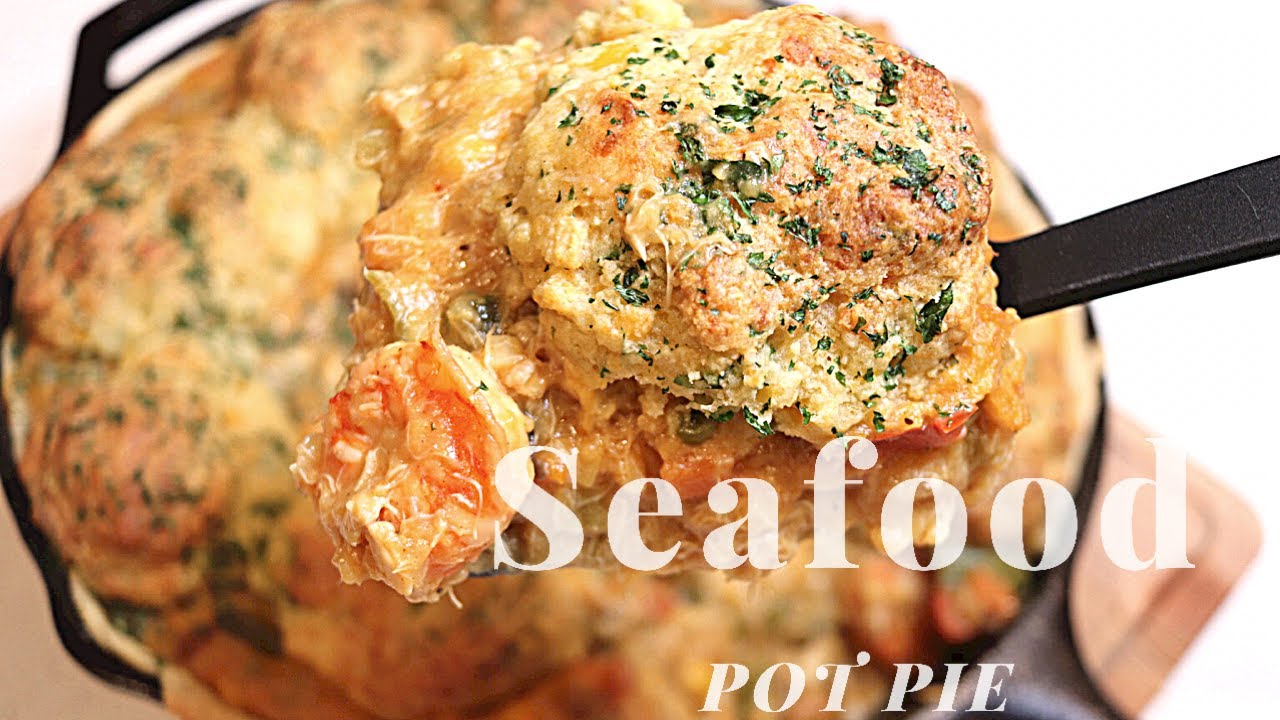 Seafood Pot Pie Easy Recipe With Red Lobster CHEDDAR BAY BISCUITS Must Try This Tonight Recipe