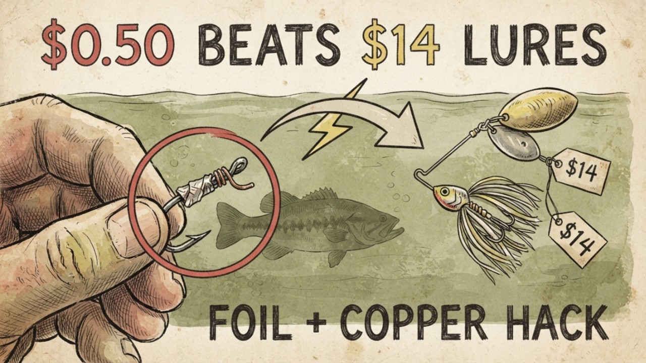 Wrap Aluminum Foil and Copper Wire on Your Hook — The Galvanic Hack That Beats $14 Lures