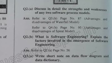 BCA 4th Sem Software Engineering Question Paper 2017
