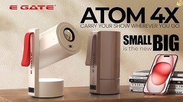 EGate Atom 4X 1080p 4K HDR | Android 13 | 400 ISO | Auto Focus | HDMI + ARC  | WiFi 6 | BT 5.0