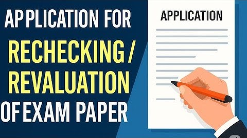 Application for Rechecking of Exam Paper — Polite & Formal Format for All Classes