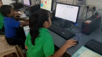 Students Working In Computer Lab