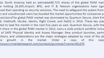 Physical Identity & Access Management Competitive Landscape and Forecast to 2019