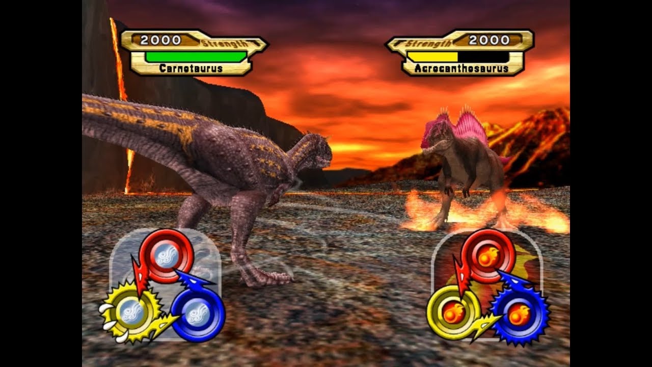 Dinosaur King Arcade Game 恐竜キング - Carnotaurus VS Operation ...