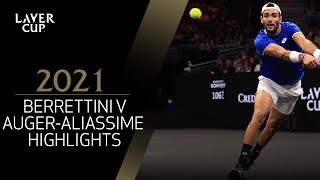 Match 2 Highlights - Berrettini v Auger-Aliassime | Laver Cup 2021