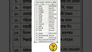 ভারতের বিখ্যাত ব্যক্তি| Famous Persons of India#gk #short #westbengal #election