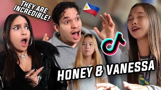 They're Good GOOD! Waleska & Efra react to Filipino Sisters HONEY & VANESSA Viral covers