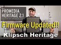 Firmware updated  heritage klpish promedia 21