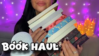 Asmr Huge Book Haul Tapping - Tracing - Gripping Book Triggers Winter Recommendations