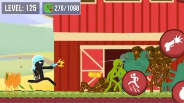 1000 Zombie Chapter 3 Farm Level 125 Stickman Zombie Shooter gameplay