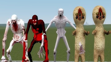 SCP-096 VS SCP-173:CB!! Garrys Mod Sandbox