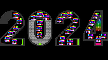 The Alphabet 2024 - 16 Legs Eliminations Marble Run Race ASRM in Algodoo