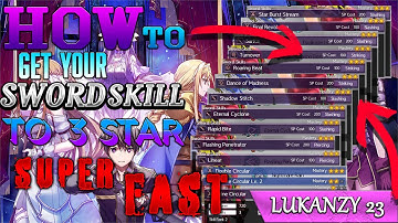 SAO Alicization Lycoris How Get 3 Stars In Your Skills Super Fast
