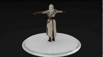 Free Fully Rigged Assassins Creed Altair Model / Character Download (Cinema 4D R12)