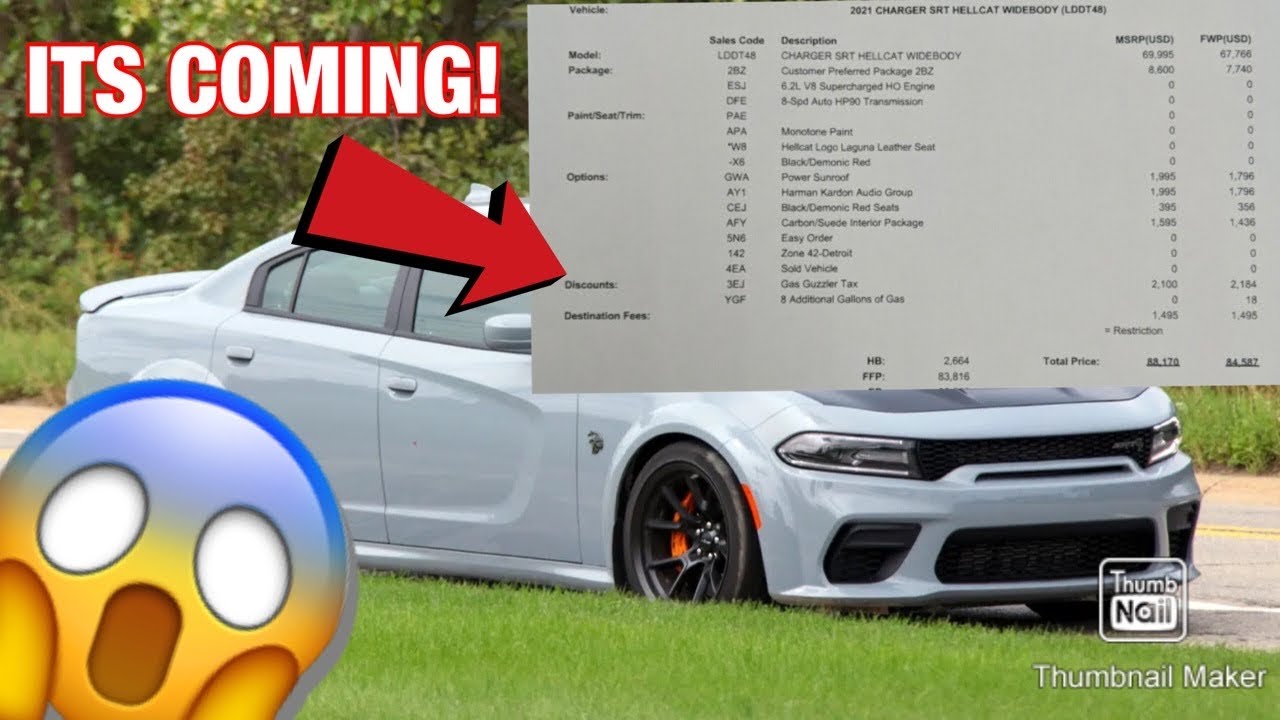 ORDERING MY 2021 CHARGER HELLCAT REDEYE !!! * MUST SEE * - YouTube