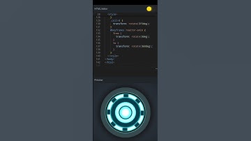 ⚡ Iron Man Arc Reactor Animation | HTML, CSS & JS #animation #htmlcss #ironman #reactor #coding