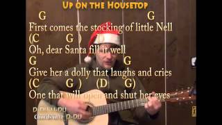 Up On The Housetop (Christmas) Strum Guitar Cover Lesson with Lyrics - Sing and Play