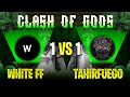 White FF  vs Tahirfuego 🇧🇷 🇮🇳 || Free fire Insane Match B/w Shotgun Legends - Nonstop Gaming