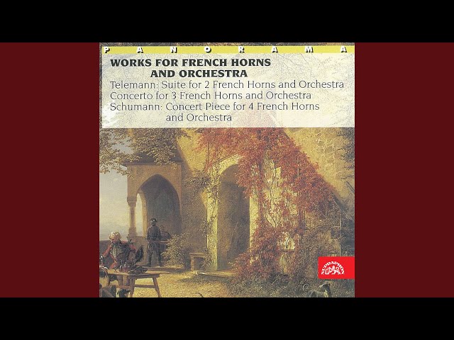 Suite for 2 French Horns, Strings and Harpsichord in F major - Rondeau. Moderato