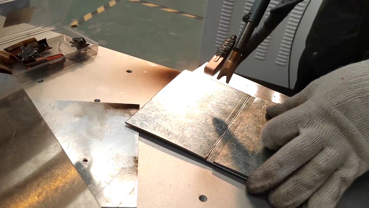 2mm Galvanized sheet by 1500w handheld laser welding machine from Kevin YouTube
