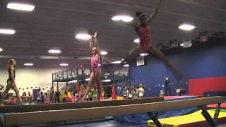 Amber Autry, class of 2015 - Stars & Stripes - cat leap-switch side leap (high beam)