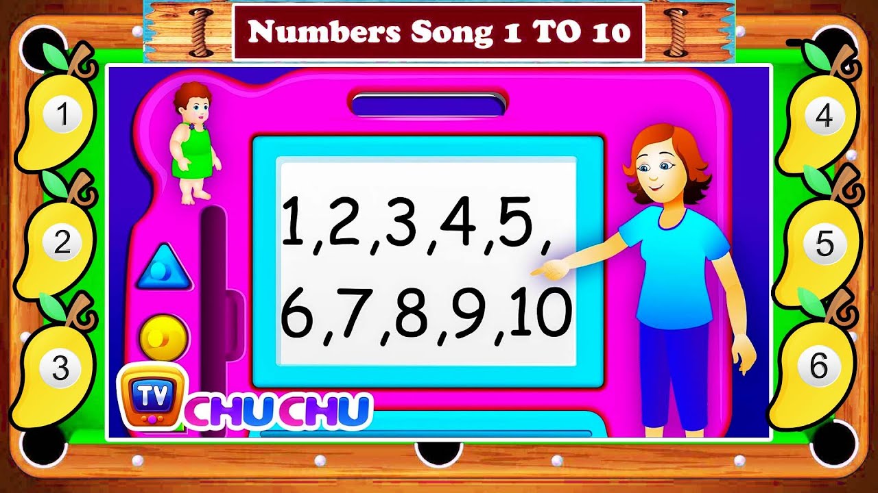 Numbers Song | NEW Short Version | Number Rhymes For Children | ChuChu ...