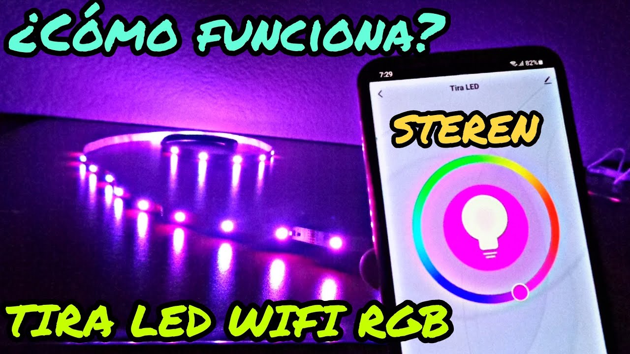 STEREN SHOME -127 TIRA LED SMART RGB WIFI, COMO FUNCIONA