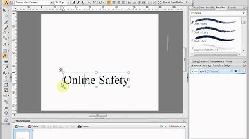 Adding basic text animation using Frame by Frame